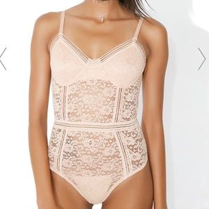 Honey Punch Nude Thong Bodysuit Women’s size L